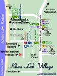 Karte mit allen Hotels vom Khao Lak Beach & Poseidon Beach