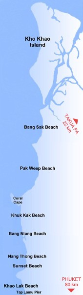 Khao Lak Overview - Khaolak Map